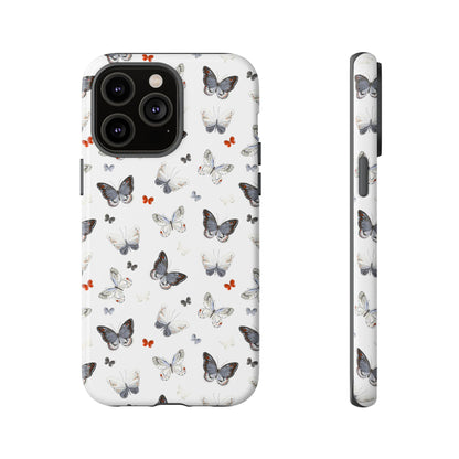 iPhone Butterfly Pattern Tough Phone Case — Protective Floral-Inspired iPhone Case