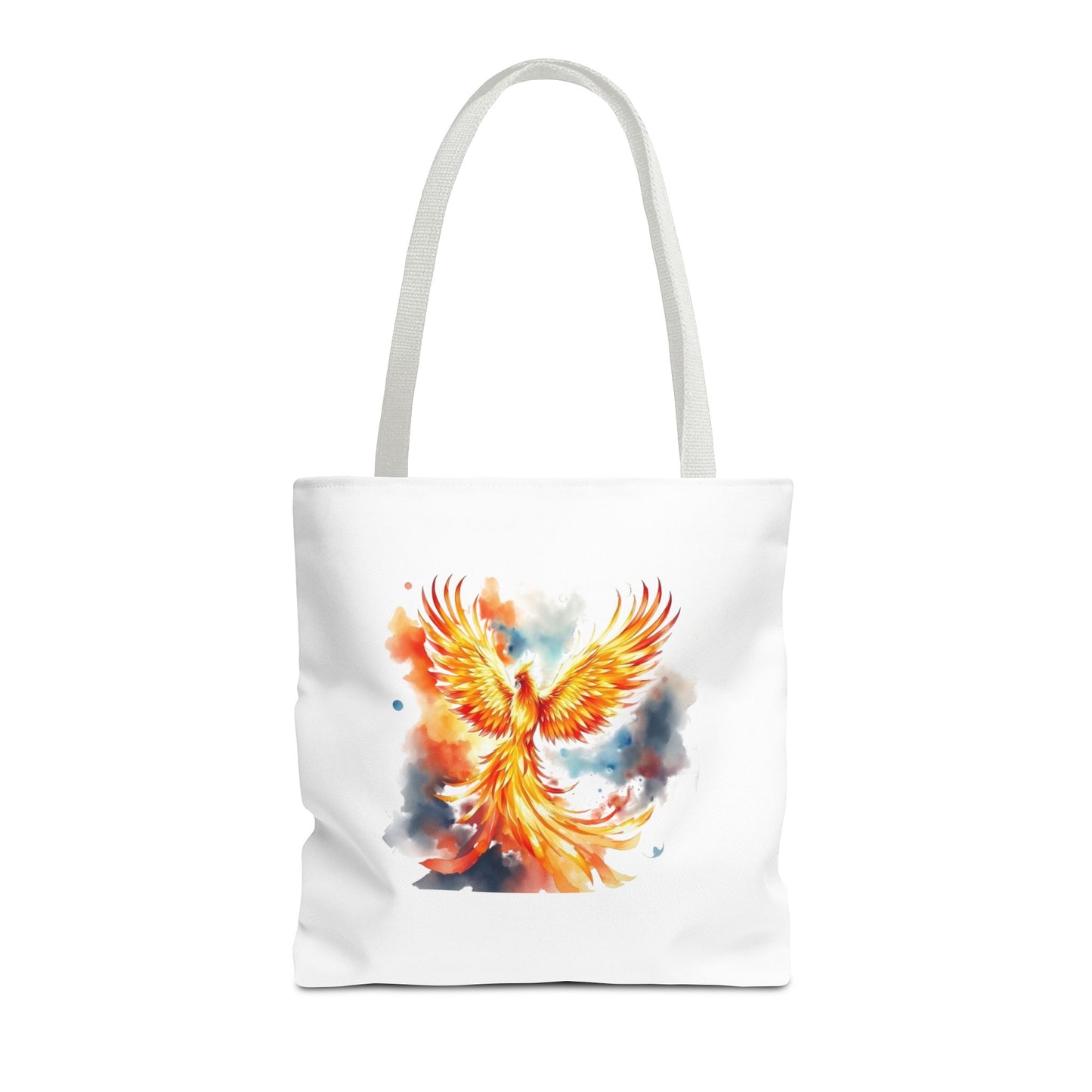 Phoenix Watercolor Tote Bag – Vibrant Rising Bird All-Over Print Tote