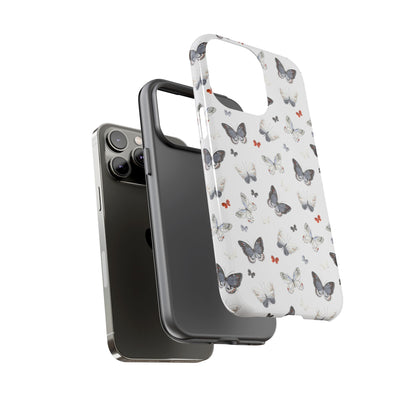 iPhone Butterfly Pattern Tough Phone Case — Protective Floral-Inspired iPhone Case
