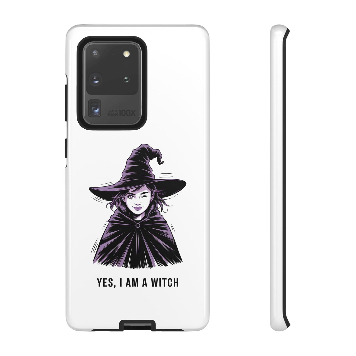 Funda para Samsung — «Sí, soy una bruja» con ilustración de bruja