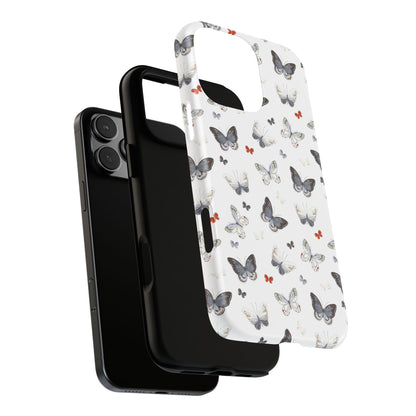 iPhone Butterfly Pattern Tough Phone Case — Protective Floral-Inspired iPhone Case
