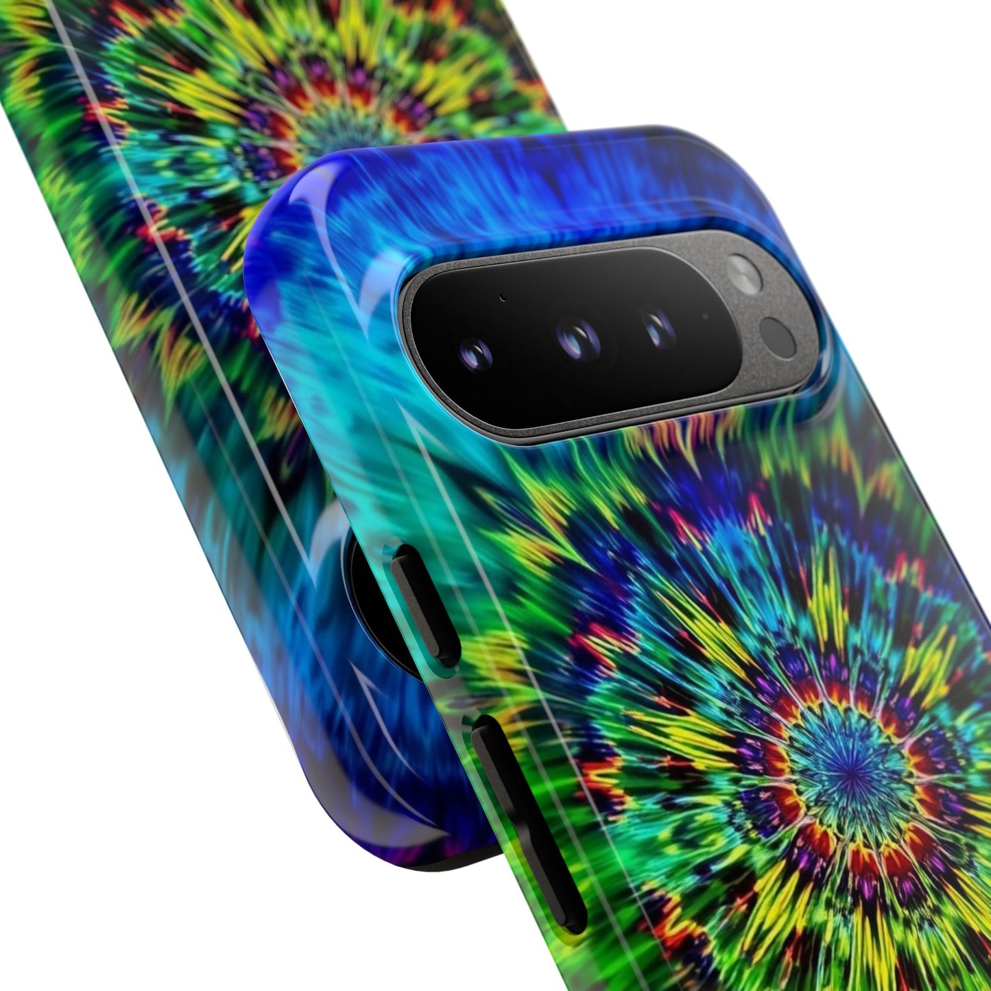 Funda para teléfono Google Psychedelic Tie-Dye Mandala: protección resistente y vibrante