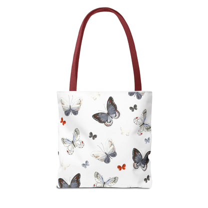 Butterfly Pattern Tote Bag — Floral Butterfly All-Over Print Tote