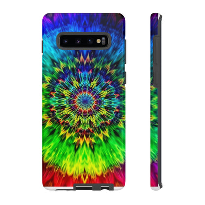 Fundas resistentes para Samsung - Funda para teléfono con mandala teñido anudado arcoíris