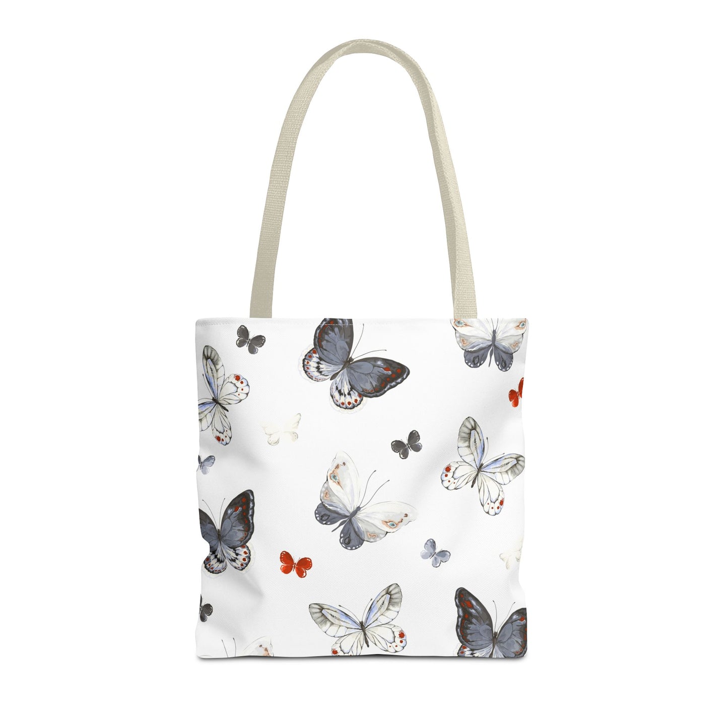 Butterfly Pattern Tote Bag — Lightweight Floral Tote for Everyday Use