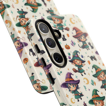 Samsung Handyhülle mit Hexenmotiv für Kinder – Niedliche Halloween-iPhone-Hülle