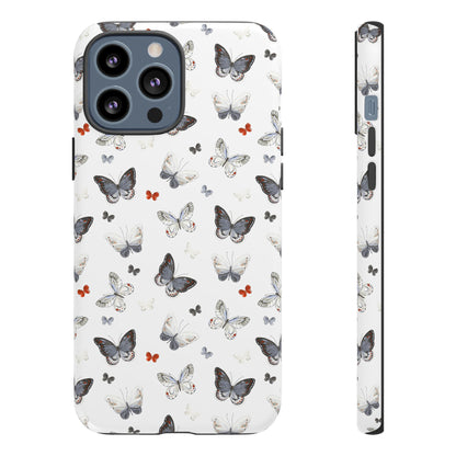 iPhone Butterfly Pattern Tough Phone Case — Protective Floral-Inspired iPhone Case