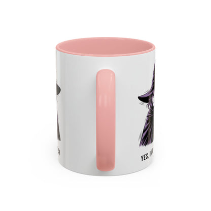Witch Coffee Mug - "Yes, I Am a Witch" Accent Mug (11/15 oz)