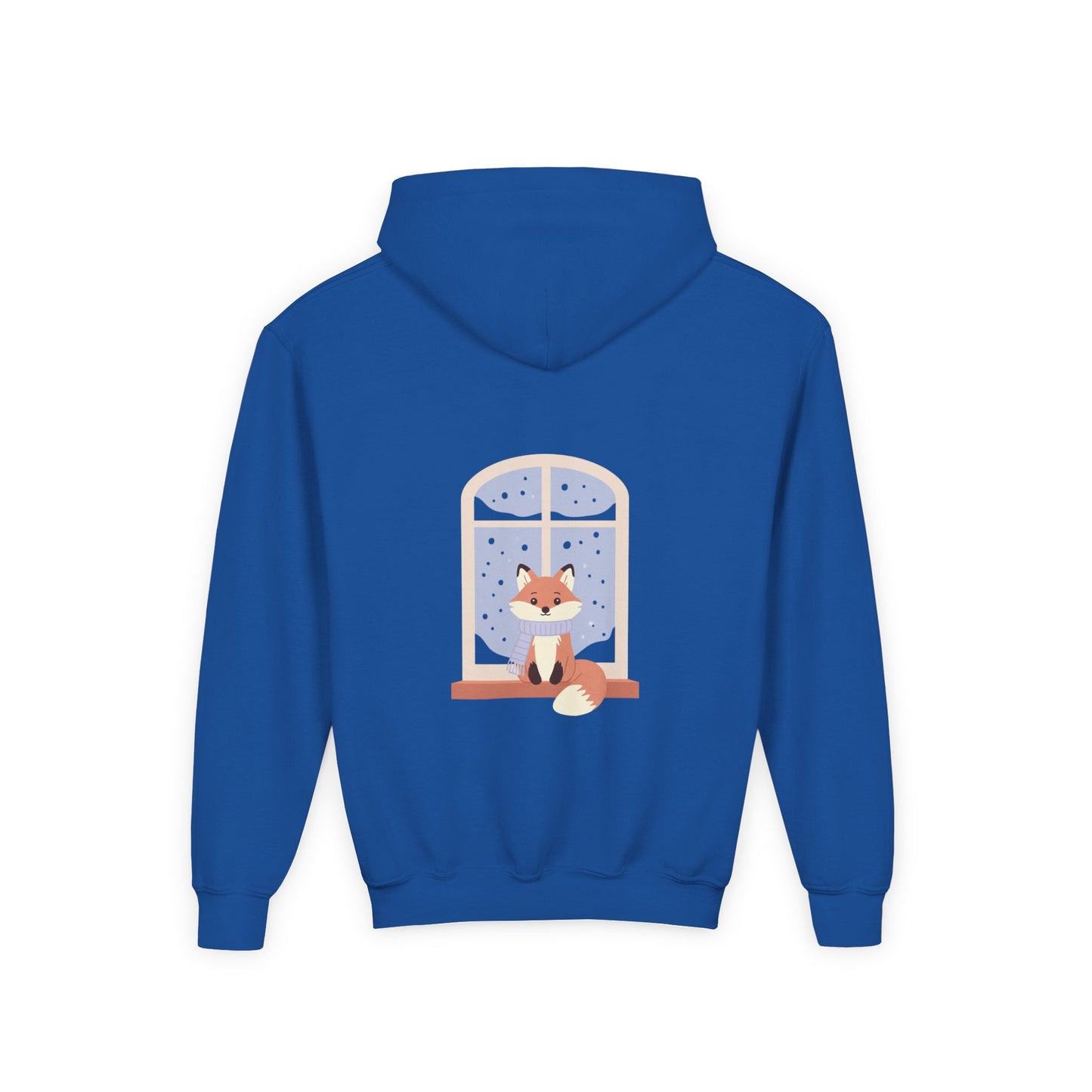 Kids Fox Hoodie - Cozy Winter Window Design