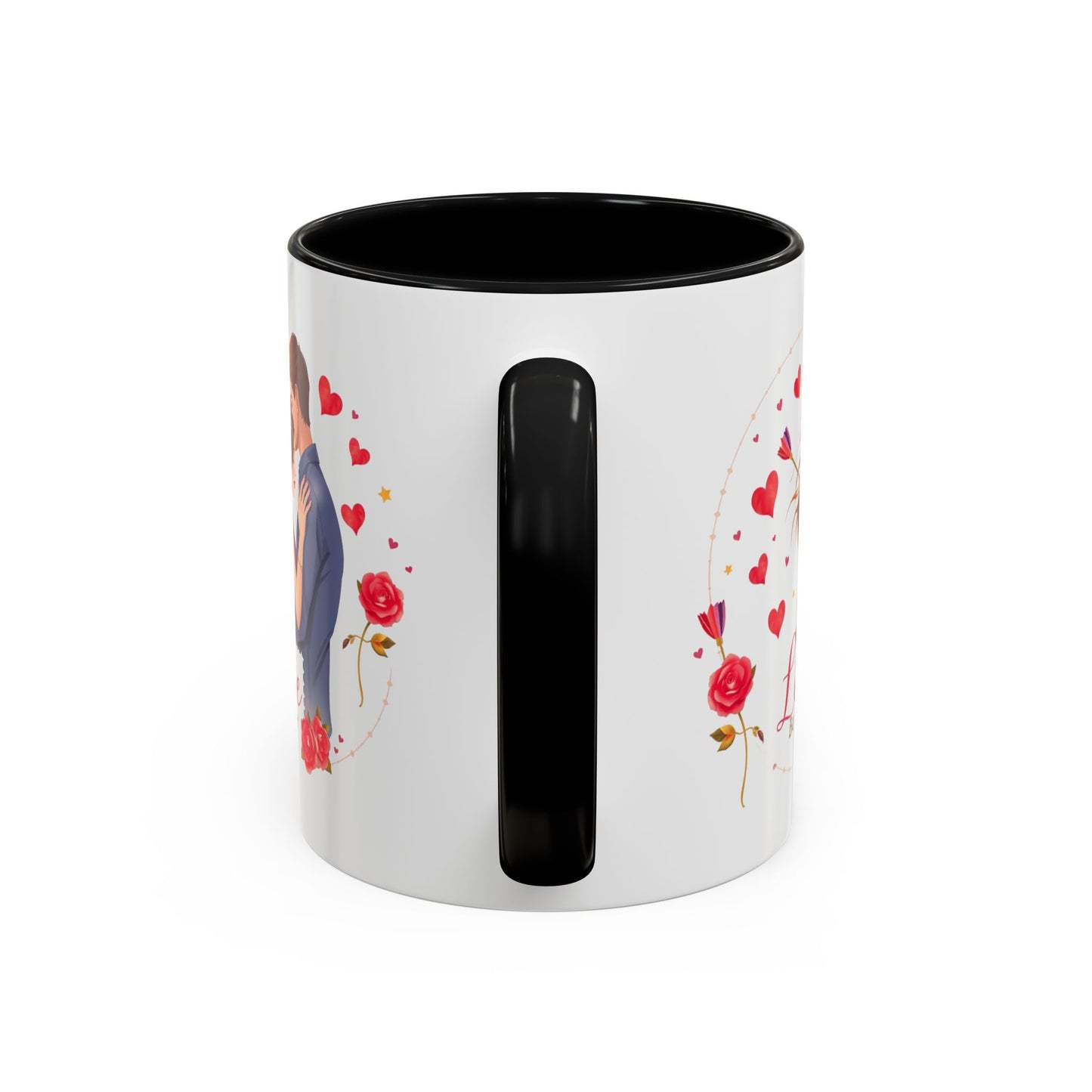 Romantic "Love Be Mine" Accent Coffee Mug — Couples Valentine's Gift