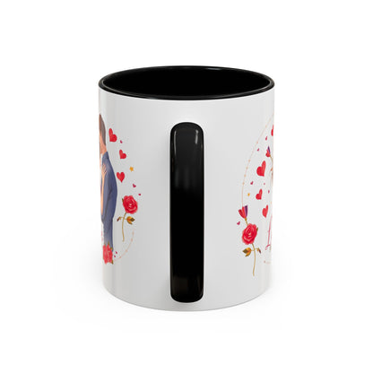 Romantic "Love Be Mine" Accent Coffee Mug — Couples Valentine's Gift