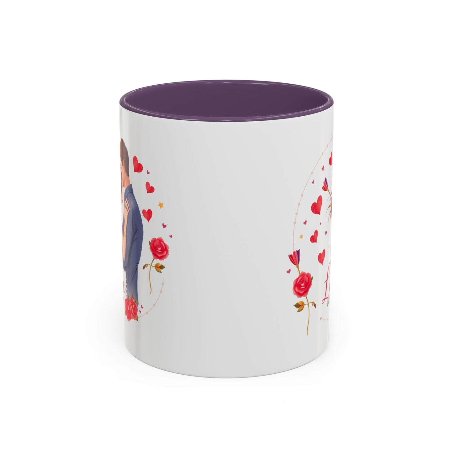 Romantic "Love Be Mine" Accent Coffee Mug — Couples Valentine's Gift