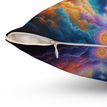 Mystic Soulmates Pillow — Ethereal Lovers Decorative Throw Pillow