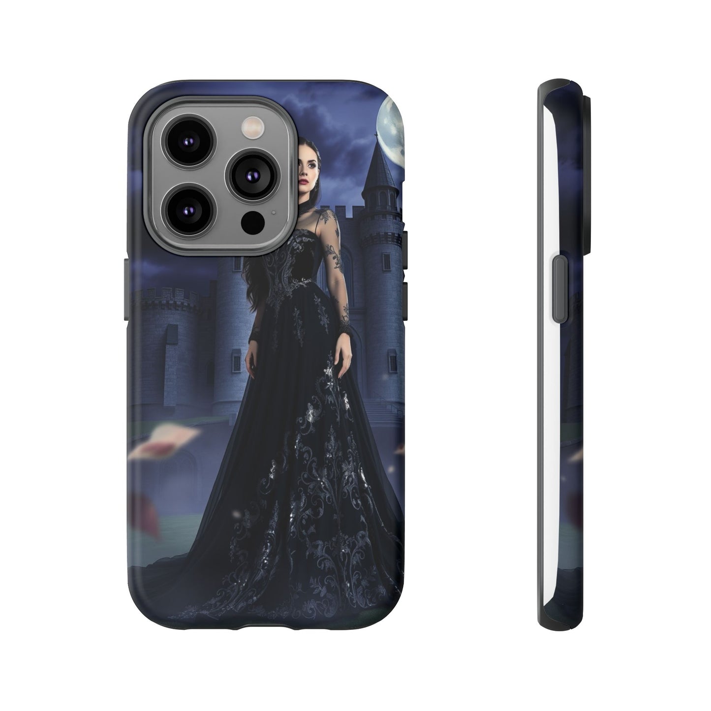 iPhone Gothic Moonlit Castle Phone Case — Elegant Dark Fantasy Protective Cover