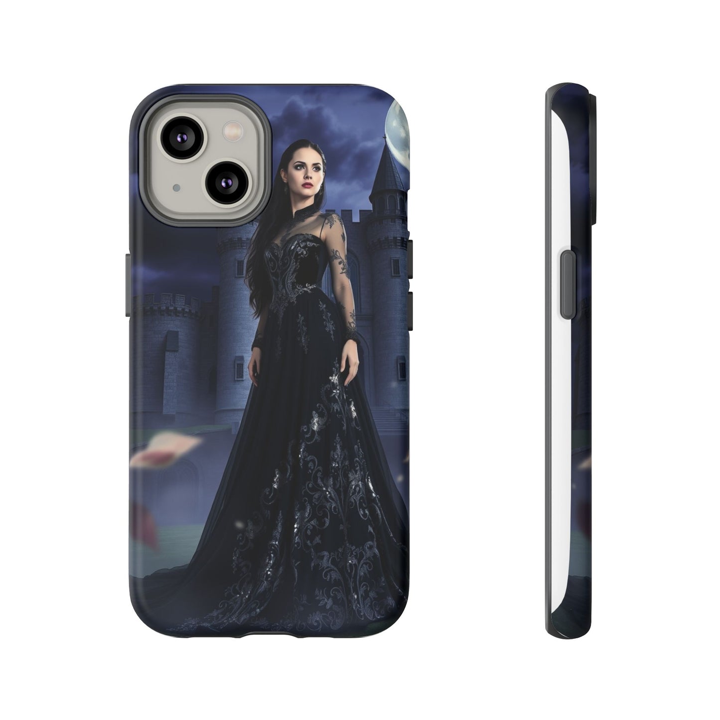 iPhone Gothic Moonlit Castle Phone Case — Elegant Dark Fantasy Protective Cover