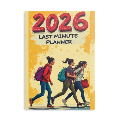 2026 Last Minute Planner Hardcover Notebook — Puffy Cover