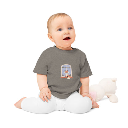 Baby T-Shirt — Cozy Fox at Night Graphic Tee