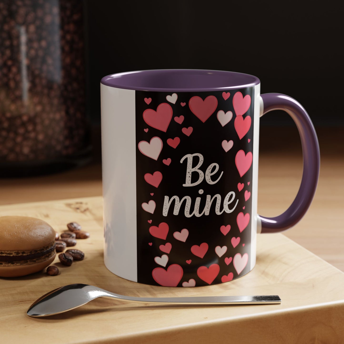 Valentine "Be Mine" Accent Coffee Mug