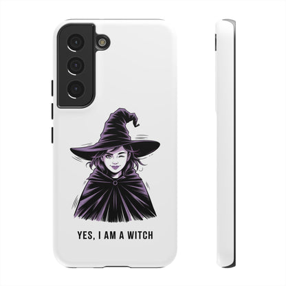 Funda para Samsung — «Sí, soy una bruja» con ilustración de bruja