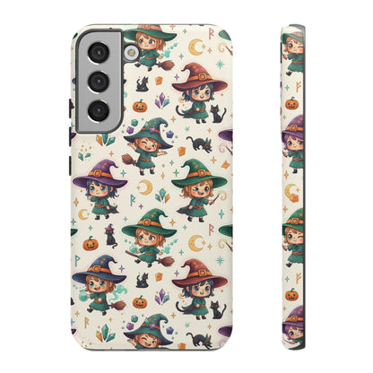 Samsung Handyhülle mit Hexenmotiv für Kinder – Niedliche Halloween-iPhone-Hülle