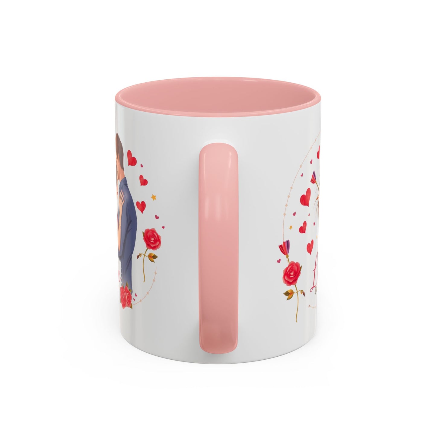Romantic "Love Be Mine" Accent Coffee Mug — Couples Valentine's Gift