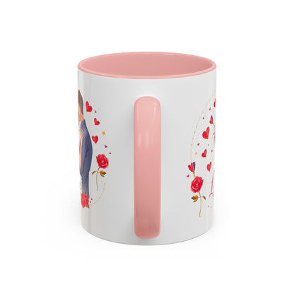 Romantic "Love Be Mine" Accent Coffee Mug — Couples Valentine's Gift