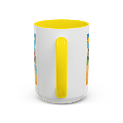 Good Vibes Beach Kid Mug — Accent Coffee Mug (11/15oz)