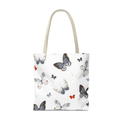 Butterfly Pattern Tote Bag — Lightweight Floral Tote for Everyday Use