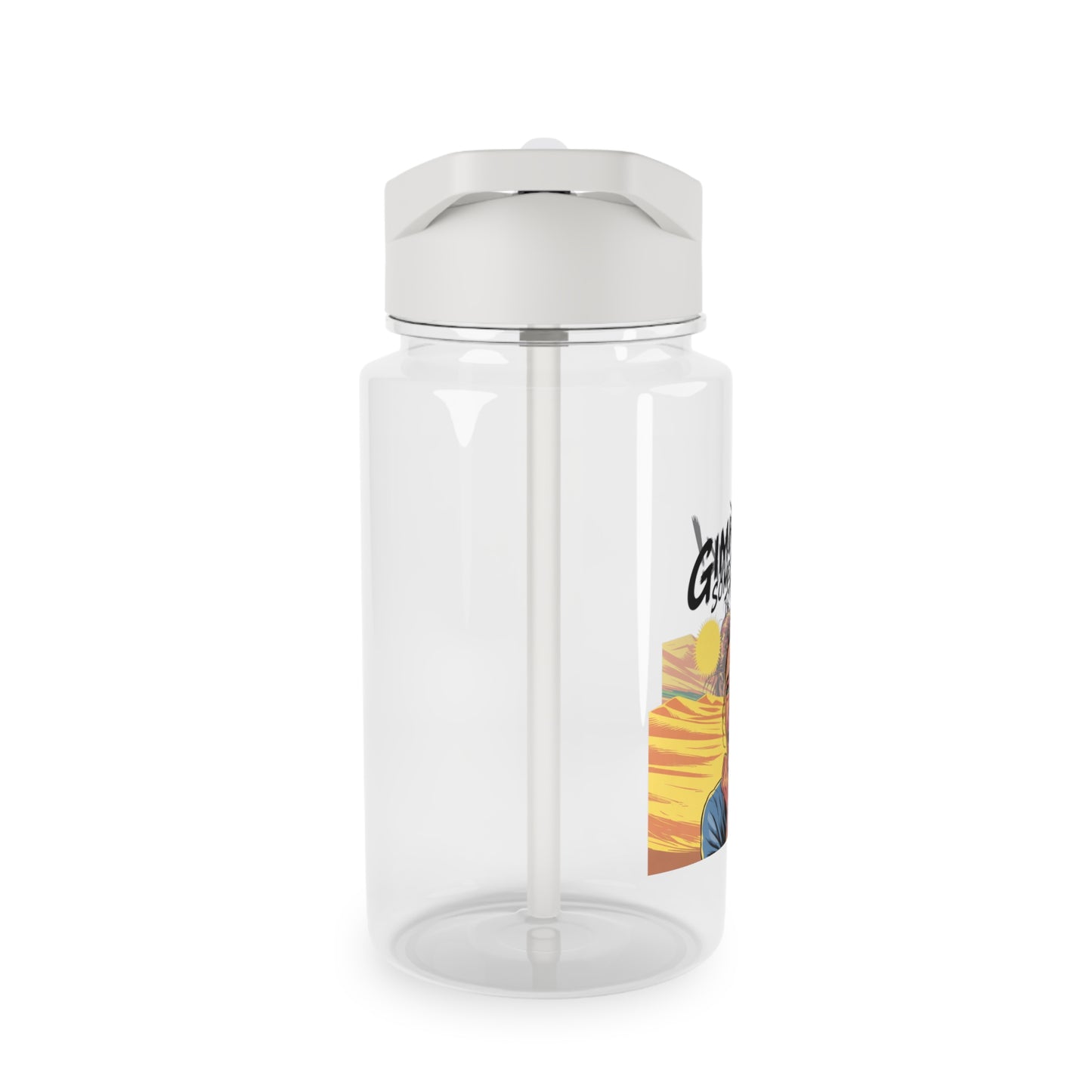 Botella de agua Tritan: Botella retro pop art "Dame algo de beber"