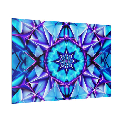 Blue Kaleidoscope Matte Canvas Wall Art – Stretched 1.25"