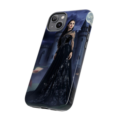 iPhone Gothic Moonlit Castle Phone Case — Elegant Dark Fantasy Protective Cover