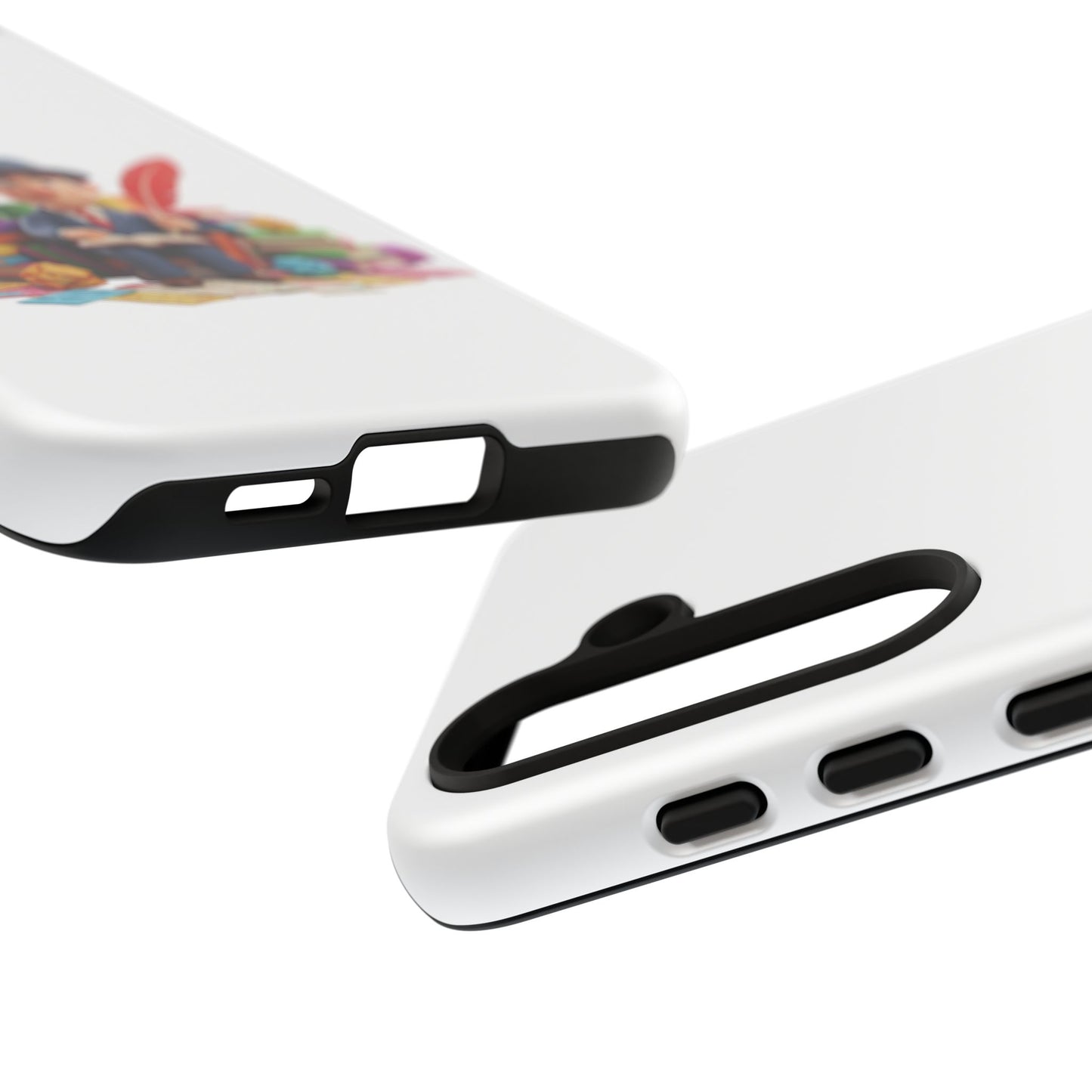 Samsung Bookworm Illustration Phone Case — Cute Scholar with Feather Pen