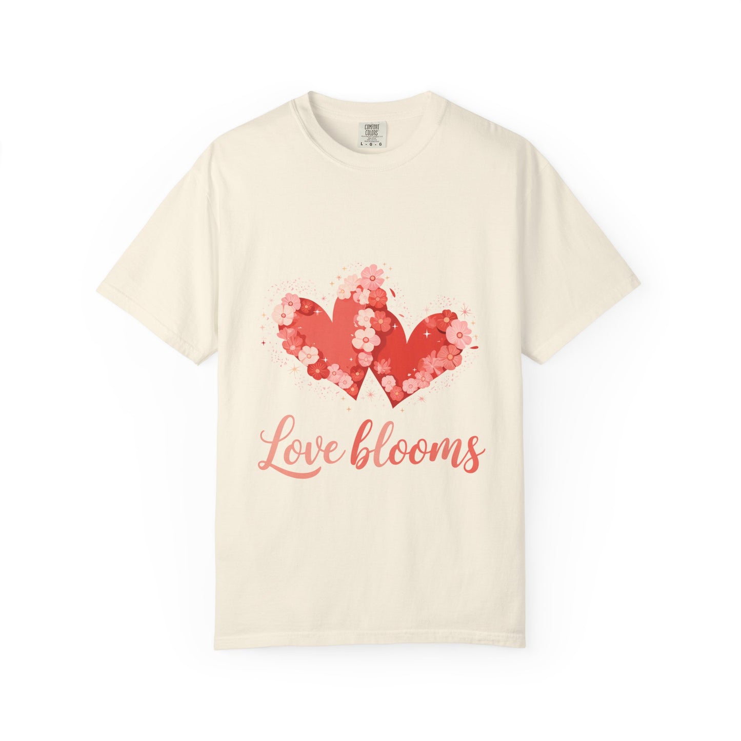 Love Blooms T-Shirt — Floral Heart Graphic Tee for Valentine’s Day