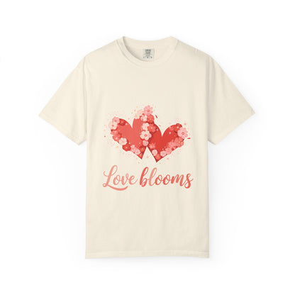 Love Blooms T-Shirt — Floral Heart Graphic Tee for Valentine’s Day