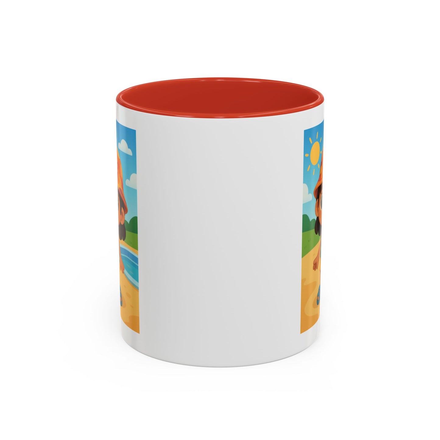 Good Vibes Beach Kid Mug — Accent Coffee Mug (11/15oz)