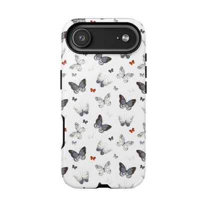 iPhone Butterfly Pattern Tough Phone Case — Protective Floral-Inspired iPhone Case