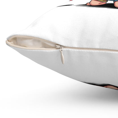 Anti-Valentine Pillow — Funny Anti-Love Decorative Throw Pillow (Cupid Bound Design)