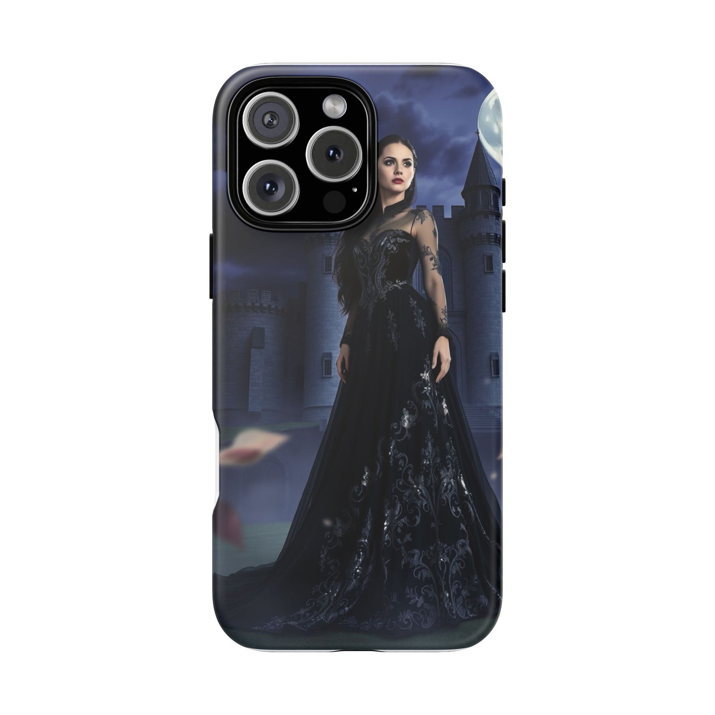iPhone Gothic Moonlit Castle Phone Case — Elegant Dark Fantasy Protective Cover