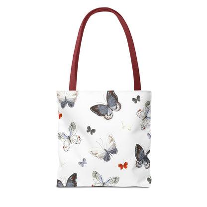 Butterfly Pattern Tote Bag — Lightweight Floral Tote for Everyday Use