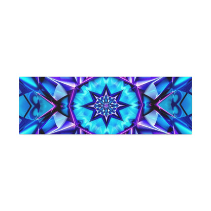 Blue Kaleidoscope Matte Canvas Wall Art – Stretched 1.25"